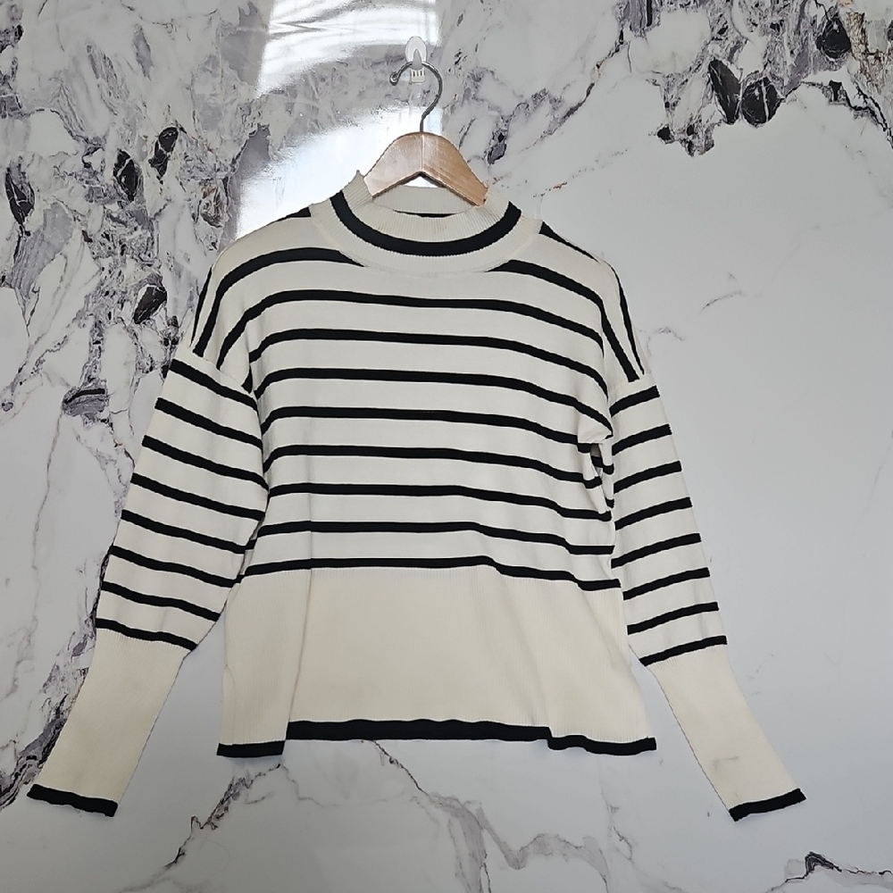 Striped Black and White Sweater